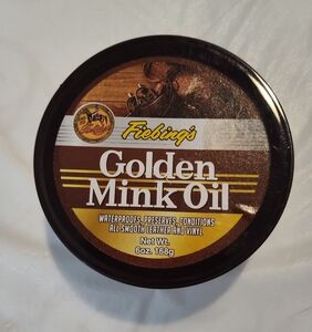 NEW! Fiebing's Golden Mink Oil 6oz (Waterproof, Leather Conditioner)
